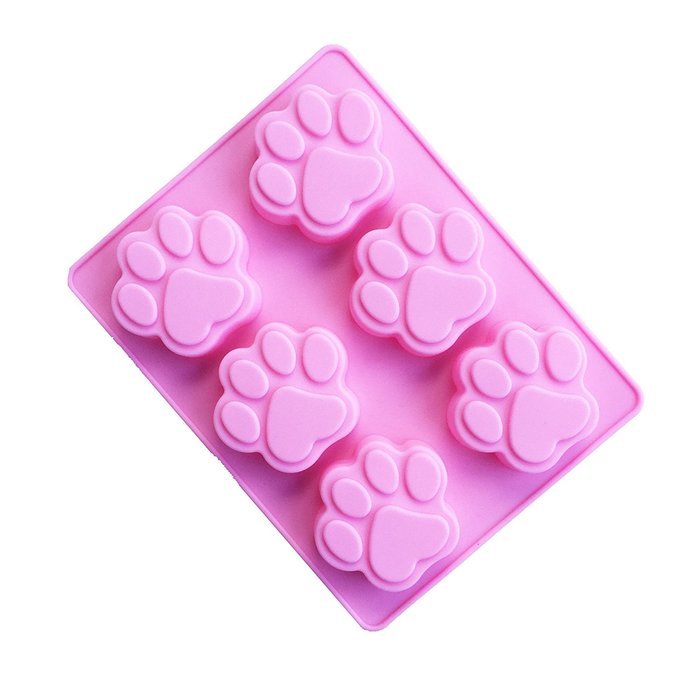 Always Your Chef Silicone Candy Molds/Chocolates Molds/Ice Cube Trays, MINI Bear Paw Shaped, Random Color