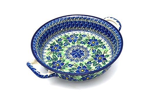 Polish Pottery Baker - Round with Handles - Medium - Unikat Signature - U1281