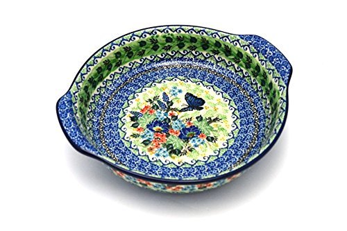 Polish Pottery Baker - Round with Grips - Large - Unikat Signature U4600