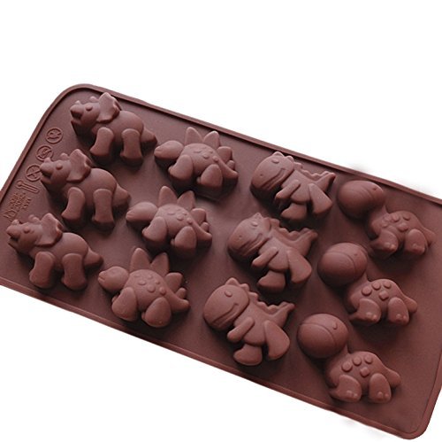 Dinosaur Silicone Cake Mold Pan 8.2"x4.1"x0.7" Color At Random