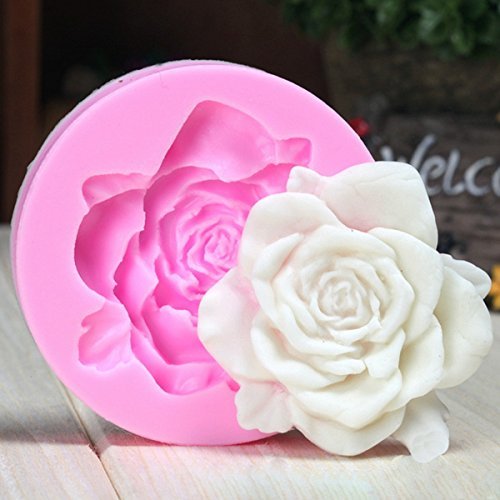 3D Rose Fondant Cake Bread Decorating Sugarcraft Silicone Pop Soap Mold Mould DIY Tools by EZY Mart