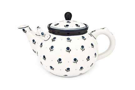 Polish Pottery Blueberry Large Teapot
