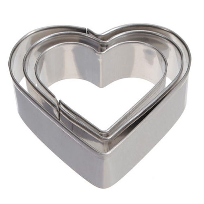 Cake & Cookie Cutters Stainless Steel Metal Heart Love Fondant Cake Decorating Mould