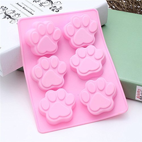 Best Promotion!!! Cat Paw Print Bakeware Silicone Mould Chocolate Cookie Candy Soap Resin Wax Mold Cake Decorating...