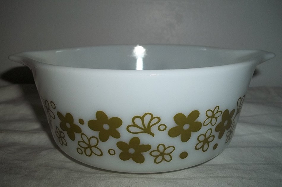 Pyrex Spring Blossom 472b, 1 1/2 Pt Baking, Serving, Storage Dish