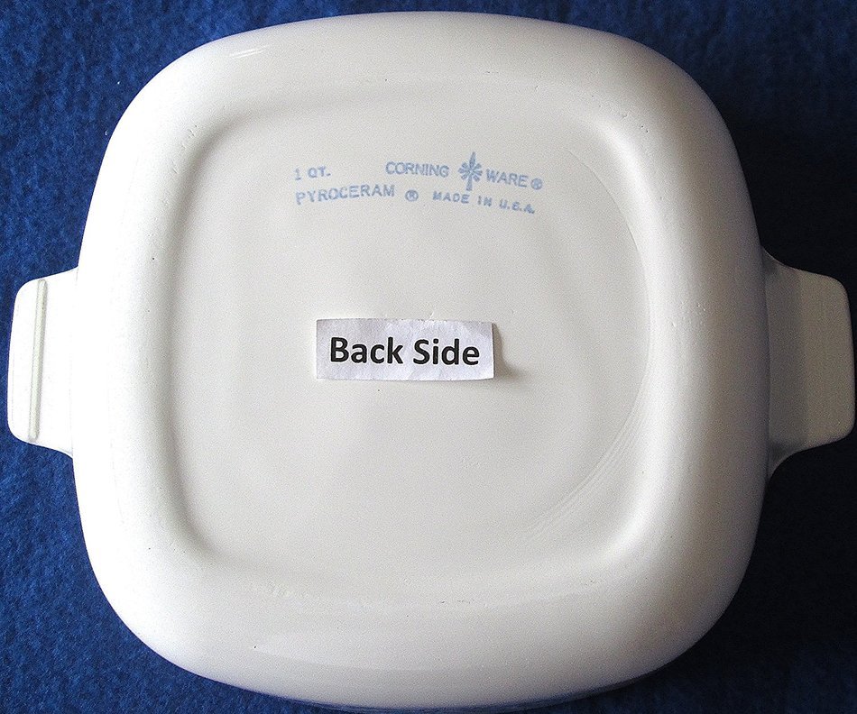 Corning Ware Blue Cornflower Pyroceram 1 Qt Casserole - NO LID N4