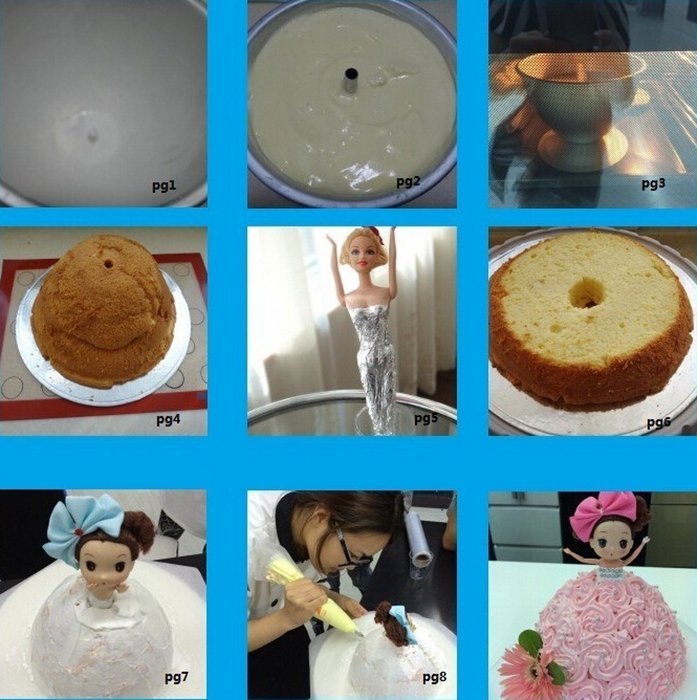 WellieSTR Doll Classic Wonder Mold Cake Pan Set Doll Barbie (Including Doll) N4