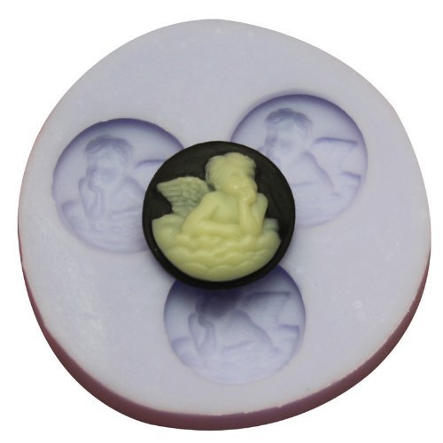 Longzang mini Angel F0108 Fondant Mold Silicone Sugar mold Craft Molds DIY gumpaste flowers Cake Decorating