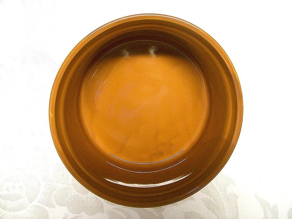 Glazed Clay Casserole with Brass Serving Caddy N3