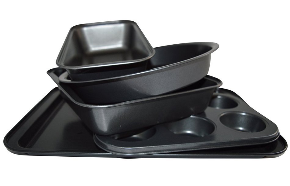 Bekith Kitchen Bake Nonstick 5-Piece Bakeware Set, Carbon Steel N2