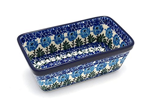 Polish Pottery Baker - Mini Loaf Pan - Antique Rose
