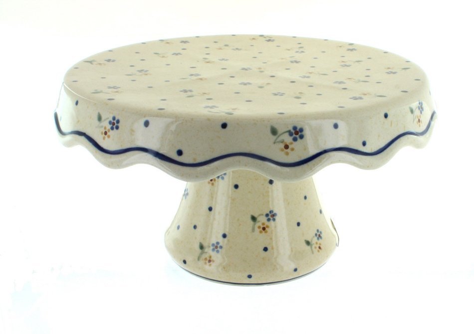 Polish Pottery Country Meadow Cake Plate