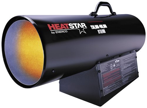 Heatstar By Enerco F172425 Forced Air Variable Propane Heater with Thermostat with 20' Hose HS400FAVT, 400K