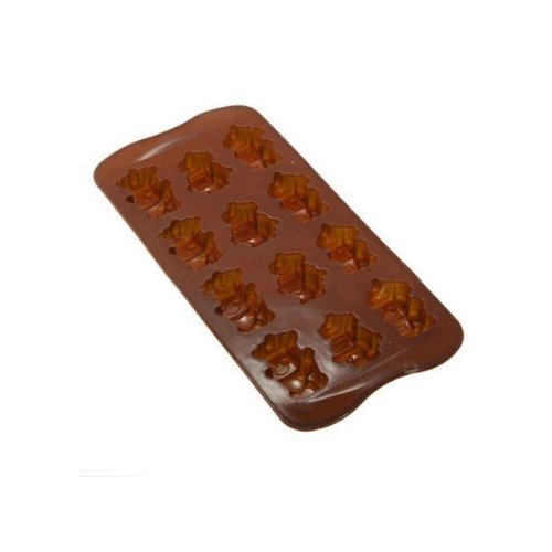 12 Robot Shape Silicone Ice Cube Chocolate Cake Mold N3