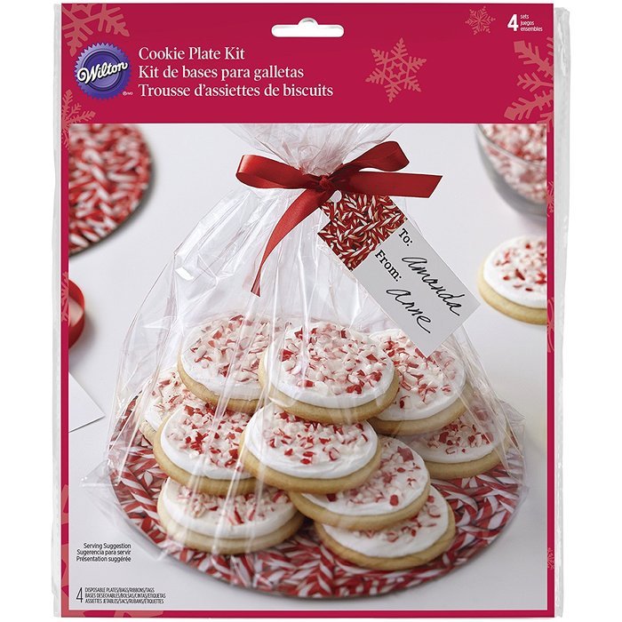 Wilton Christmas Cookie Plate Gifting Kit, 4-Pack