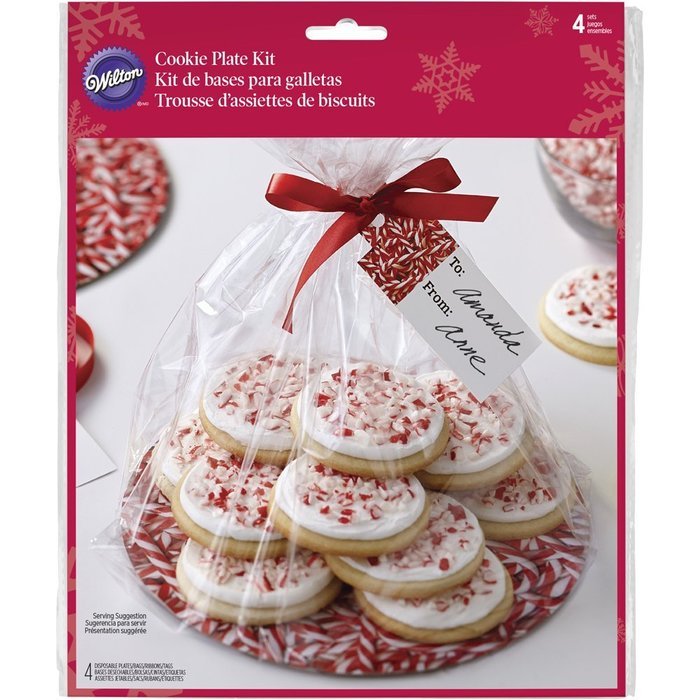 Wilton Christmas Cookie Plate Gifting Kit, 4-Pack N2