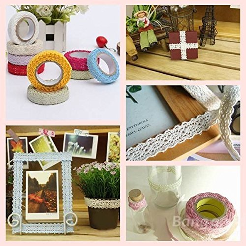 Saver 1.7M Bilateral Lace Fabric Tape Self Adhesive 9 Colors