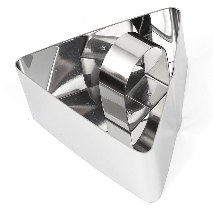 uxcell Stainless Steel DIY Small Mousse Ring Lamy Cheese Cake Mold Food Moulding Tool(Square) N13