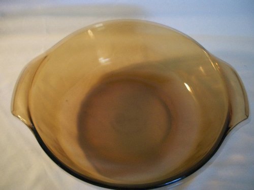 Anchor Hocking 1.5 qt Amber Brown Casserole Baking Dish Bowl Ovenware & Lid (#437) N2