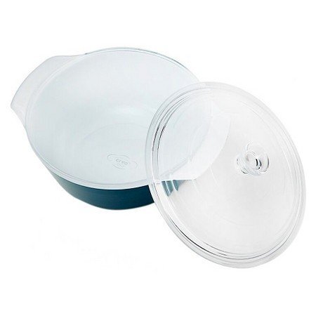New 2.11 Quart Mediterranean Covered Casserole Dish N2