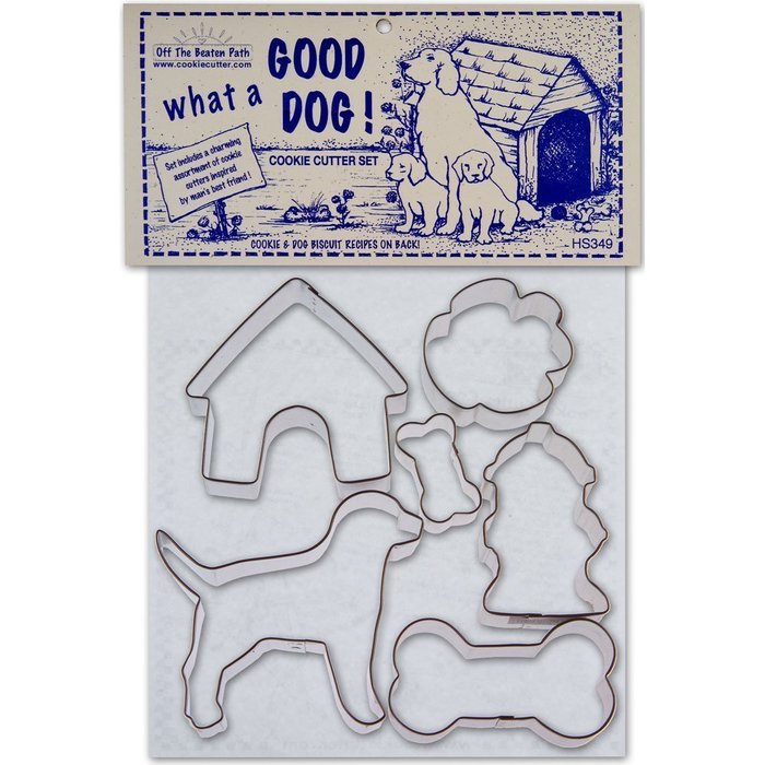 Good Dog Tin Cookie Cutter 6 Pc Set Hs349