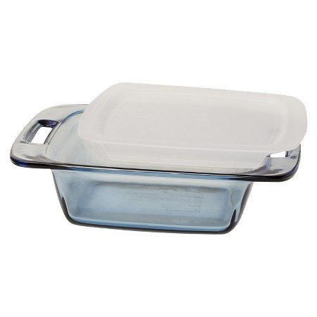 New Tinted Glass Bakeware 8" Square Atlantic Lidded