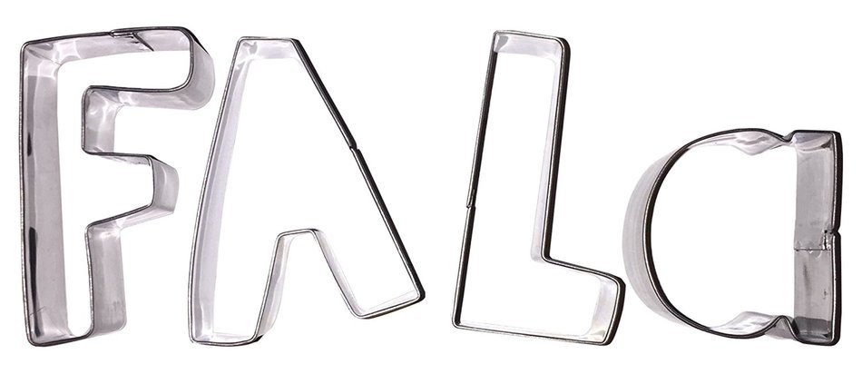 Celebrational SALE Christmas Cookie Cutters: Sing Fa La La in Cookies! Holiday Letter Set Shapes: F, A, L, A....