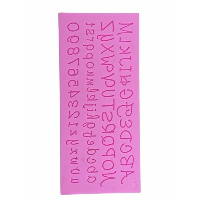 TOOGOO(R)Silicone 26 Lowercase Alphabet Letters + 26 Capital Letters +0-9 Numbers Cake Biscuit Fondant Decorating...