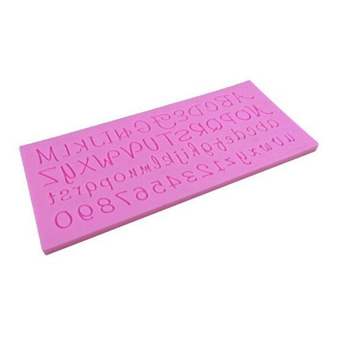 TOOGOO(R)Silicone 26 Lowercase Alphabet Letters + 26 Capital Letters +0-9 Numbers Cake Biscuit Fondant Decorating... N2