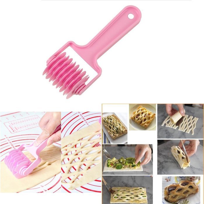 3 in 1 set Cooking Baking kit Dough cutter tool kit Dough docker Dough lattice cutter N5