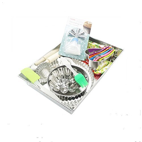 Yinyol 17 Pieces Backing Set, Best Safe Cooking Tools for Cupcakes, Muffins, Partries and Cookies.
