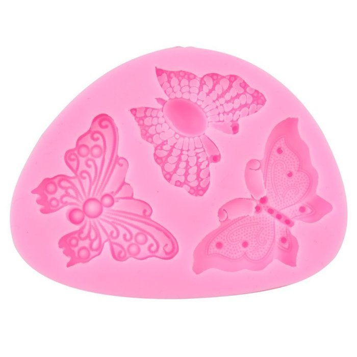 Yosoo DIY Four Shape to The Mold Silicone Kitchen Restaurant Bar Non-stick Cake Decoration Fondant Mold Tool (... N7