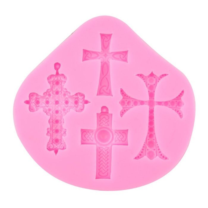 Yosoo DIY Four Shape to The Mold Silicone Kitchen Restaurant Bar Non-stick Cake Decoration Fondant Mold Tool (... N11