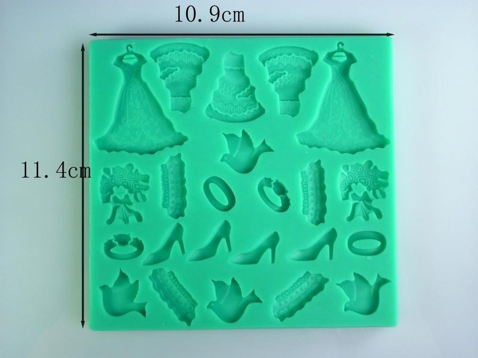 Love Shape Silicone Soap Mold Fondant Cake Decorating Styling Tools Bakeware Cooking Tools Kitchen Accessories N2