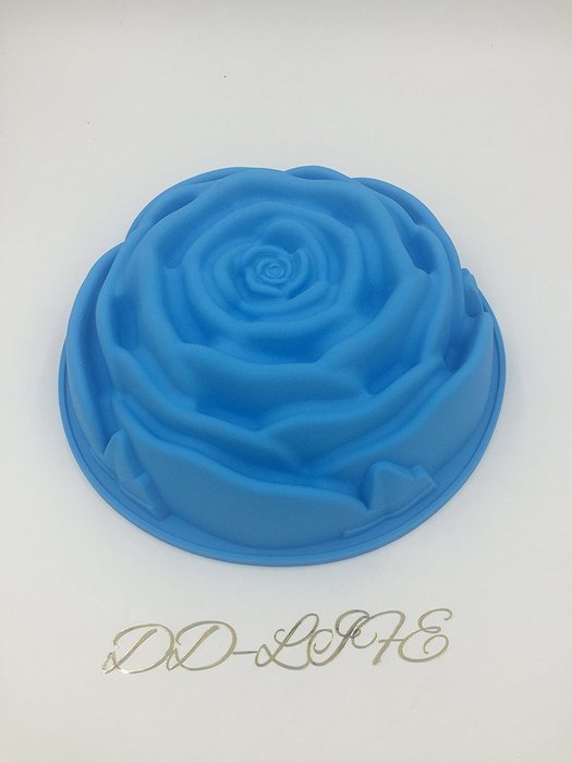 Large Lily Swirl Bundt Cake Pan Bread Chocolate Bakeware Silicone Mold N3