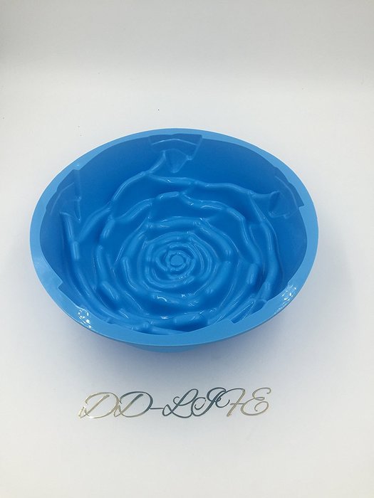 Large Lily Swirl Bundt Cake Pan Bread Chocolate Bakeware Silicone Mold N5