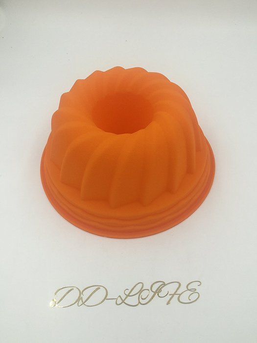 Large Lily Swirl Bundt Cake Pan Bread Chocolate Bakeware Silicone Mold N15