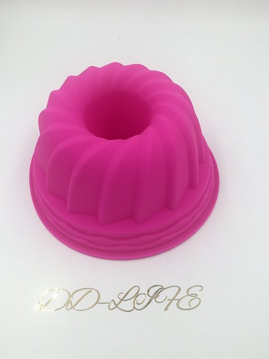 Large Lily Swirl Bundt Cake Pan Bread Chocolate Bakeware Silicone Mold N16