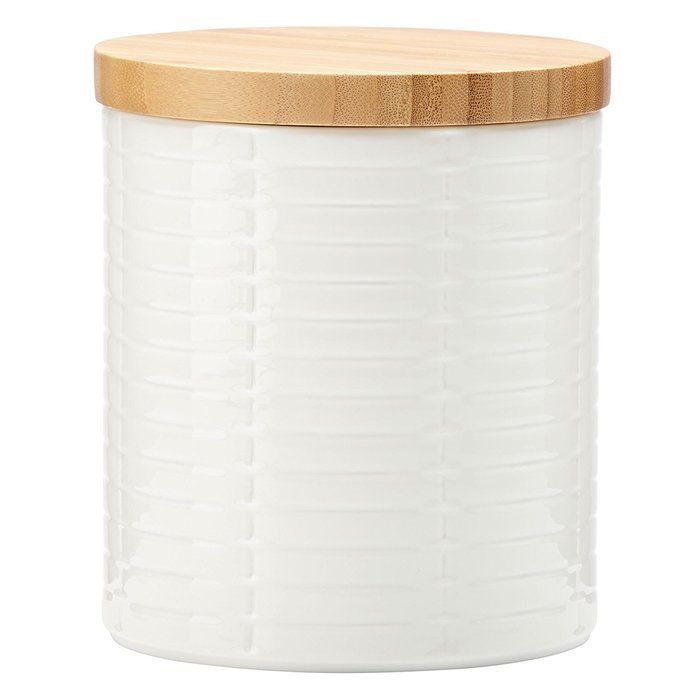 Lenox Entertain 365 Sculpture Rectangular Baker with Lid, White N8