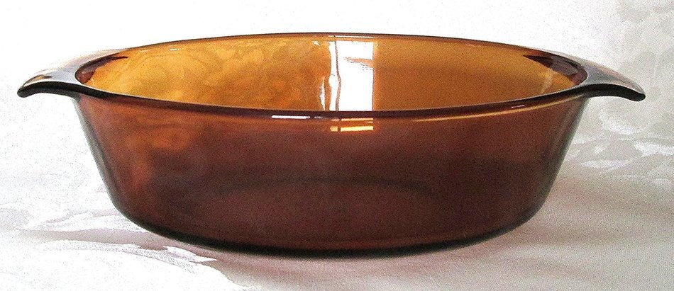 Anchor Hocking 1-1/2 Qt Amber Oval Casserole - No Lid