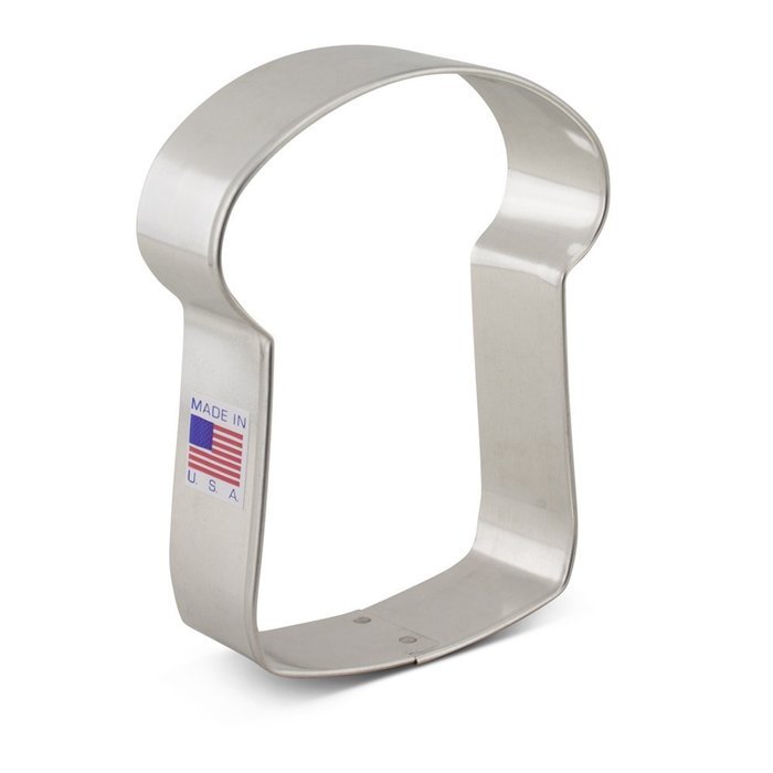Ann Clark Slice of Bread Cookie Cutter - 4 Inches - Tin Plated Steel