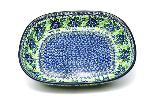Polish Pottery Baker - Rounded Rectangular - Large (12") - Unikat Signature U1281