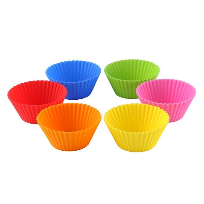 [Pack of 24] eGroo® Silicone Baking Cups Cupcake Liners , Non-stick ...