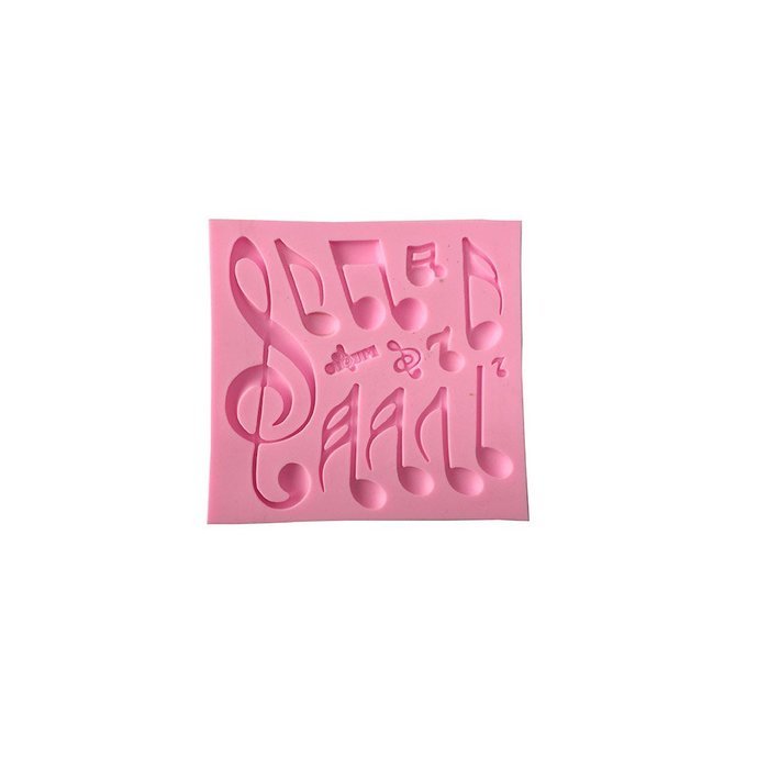 Cutoy Music Note Design Silicone Cake Fondant Chocolete Jello Soap Candy Gum Paste Molds Clay Moulds DIY Decorating... N2