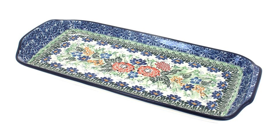 Polish Pottery Royal Gardens Bread Tray