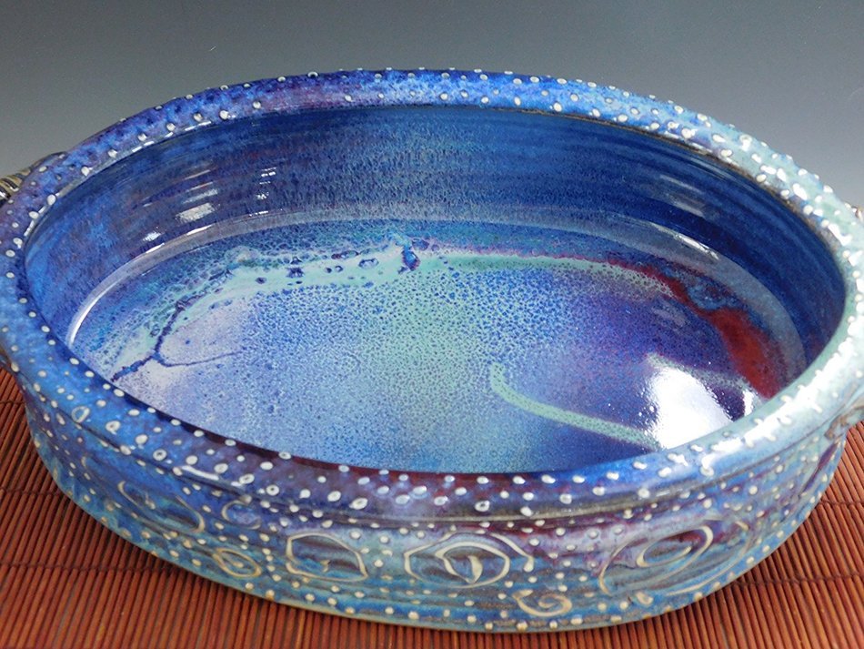 Baking/Casserole Dish, Wheel Thrown, Handmade N10