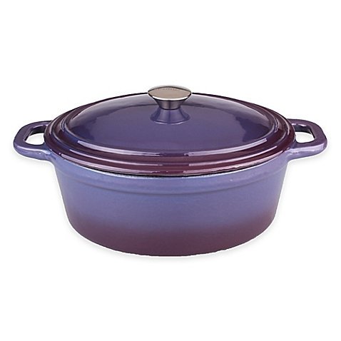 BergHoff Neo Cast Iron Covered Casserole Dish in Purple