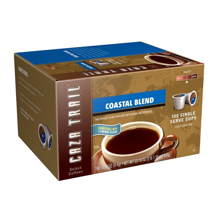 Caza Trail Coffee, Kona Blend, 100 Single Serve Cups N14