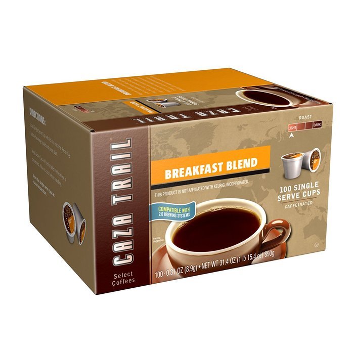 Caza Trail Coffee, Kona Blend, 100 Single Serve Cups N17