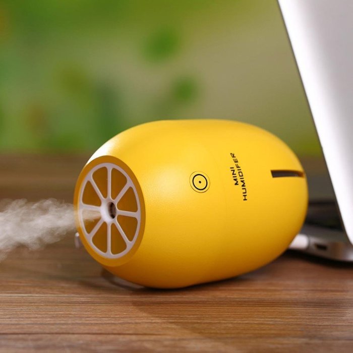Humidifier, Portable USB Humidifier, Air Purifier, Steam Diffuser Mist Office Room (Orange) N8